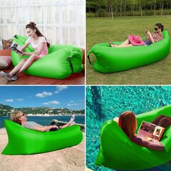 PLAIN SEAT LANDSCAPE TRANSPORTABLE GREEN 220 x 70 cm цена и информация | Надувные матрасы и мебель | kaup24.ee