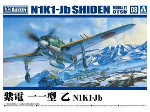 Aoshima - Kawanishi N1K1-Jb Shiden Type 11, 1/72, 06601 цена и информация | Конструкторы и кубики | kaup24.ee