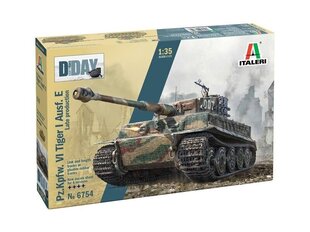 Italeri - Sd.Kfz.181 Panzerkampfwagen Tiger I Ausf.E (Late Production) D-Day 80th Anniversary, 1/35, 6754 hind ja info | Klotsid ja konstruktorid | kaup24.ee