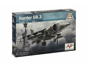 Italeri - Hawker Siddeley Harrier GR.3 Falklands war, 1/72, 1401 цена и информация | Конструкторы и кубики | kaup24.ee