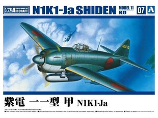 Konstruktor Aoshima - Kawanishi N1K1-Ja Shiden Model 11 Ko, 1/72, 06600 hind ja info | Klotsid ja konstruktorid | kaup24.ee