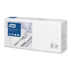 Салфетки TORK SOFT LUNCH, 3 слоя, 150 шт., 33 х 32,6 см, белые 477414(1 шт.) цена и информация | Ватная продукция, влажные салфетки | kaup24.ee