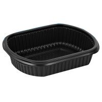 Коробка пищевая MEALBOX, черная, ПП, 952 мл, 207х170х50 мм, 63 шт (1 шт.) цена и информация | Посуда для хранения еды | kaup24.ee