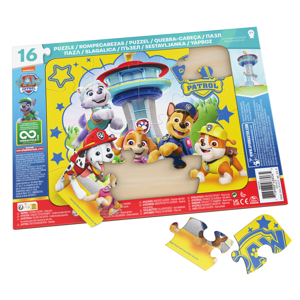 Pusle Spinmasteri mängud Paw Patrol 6067579, 16tk hind ja info | Pusled | kaup24.ee