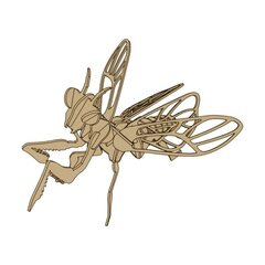 Puidust 3D palvetav mantis ruumiline pusle Lean Toys, 27 tk цена и информация | Пазлы | kaup24.ee