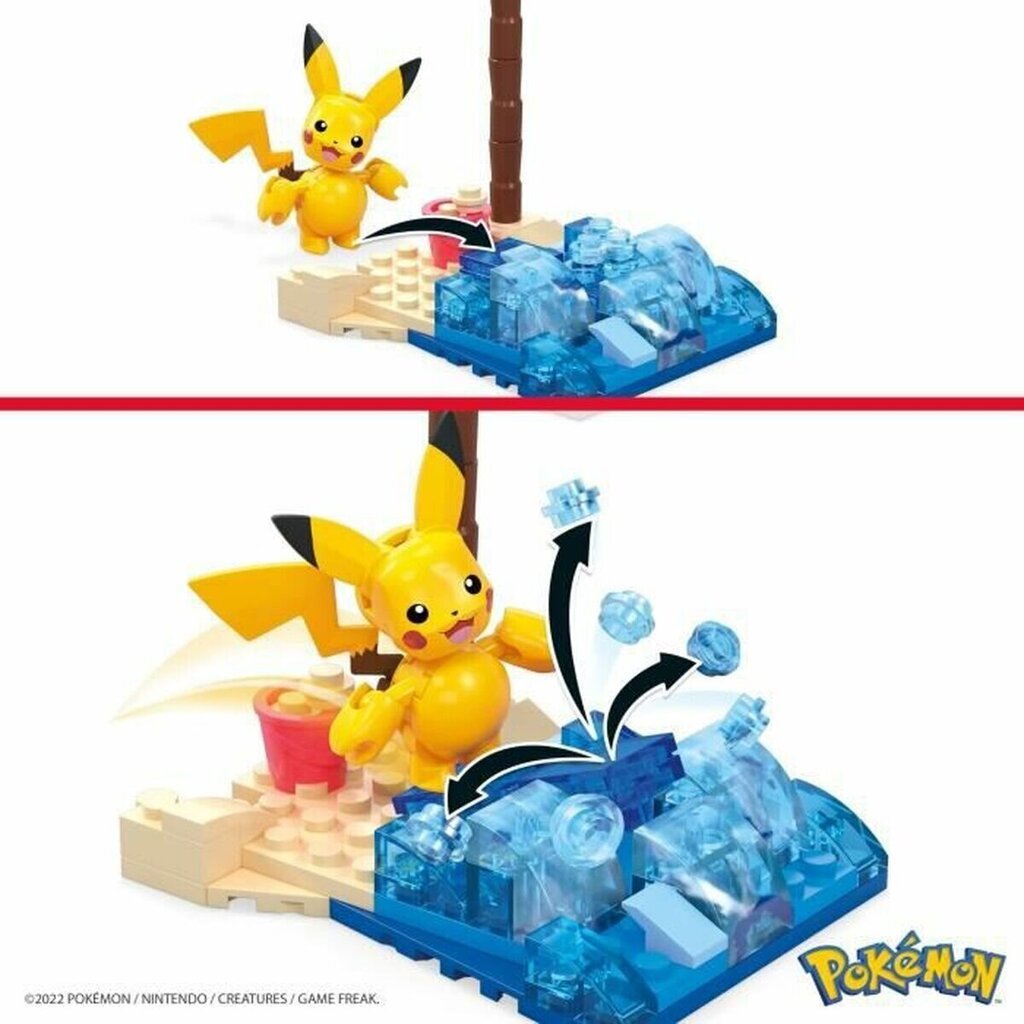 Konstruktor Pokemon Pikachu Beach Splash, 79 цена и информация | Klotsid ja konstruktorid | kaup24.ee