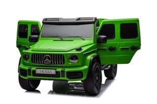 Двухместный электрический джип Mercedes G63 XXL 4x4, зеленый лак цена и информация | Электромобили для детей | kaup24.ee