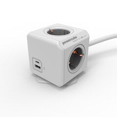 PowerCube Extended USB A+C DE hind ja info | Pikendusjuhtmed, kaablid | kaup24.ee