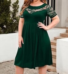 Женское платье Gener Plus Size, зеленое цена и информация | Платья | kaup24.ee