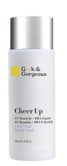 Geek & Gorgeous - Cheer Up - 6% mandelhape + BHA, 30 ml - keskmine koorija kombineeritud ja akne nahale hind ja info | Näoõlid, seerumid | kaup24.ee