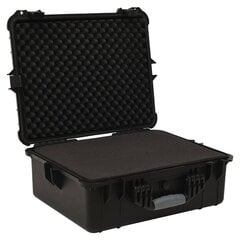 vidaXL kaasaskantav transpordikohver, must, 55 x 43 x 21 cm, PP цена и информация | Футляры, чехлы для фотоаппаратов и объективов | kaup24.ee