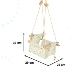 Детские тканевые качели деревянные подвесные стрелы  StoreGD цена и информация | Подвесные качели | kaup24.ee