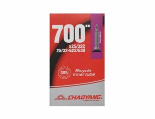 Bелокамера 28" 700x25/32 FV80mm CHAOYANG BOX цена и информация | Покрышки, шины для велосипеда | kaup24.ee