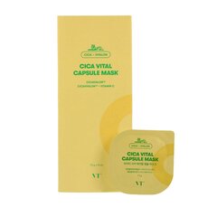 VT COSMETICS - Cica Vital kapselmask, 10 tk - valgustavate maskide komplekt kapslites hind ja info | Näomaskid, silmamaskid | kaup24.ee