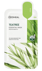 MEDIHEAL rahustav lehtmask teepuu ekstrakti ja aminohapetega 24 ml цена и информация | Маски для лица, патчи для глаз | kaup24.ee