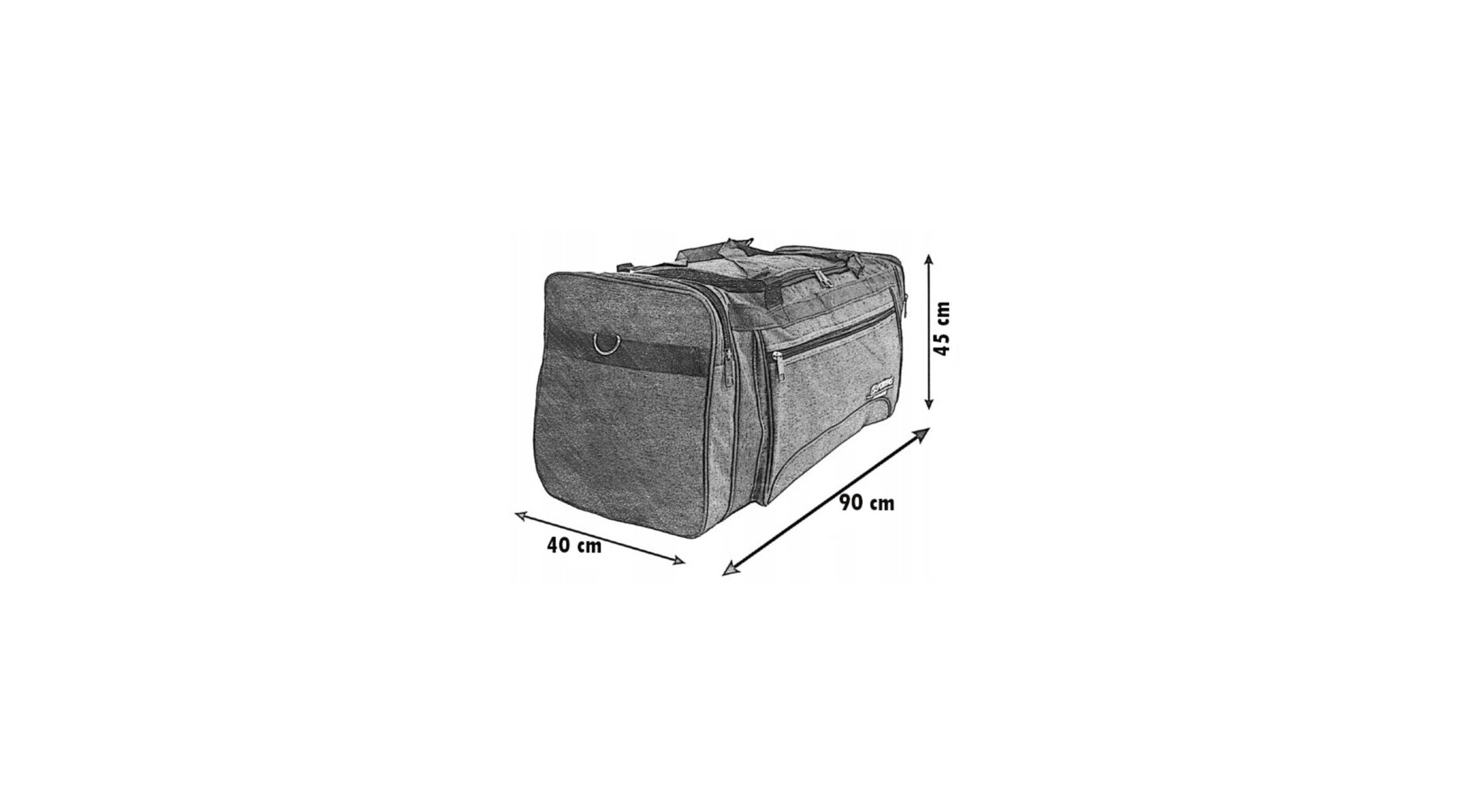 Reisikott Caely, 160 L, sinine hind ja info | Kohvrid, reisikotid | kaup24.ee