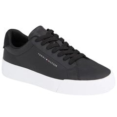 Tommy Hilfiger Court Leather мужская спортивная обувь FM0FM04971 черный размер 45 цена и информация | Мужские ботинки | kaup24.ee