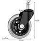 Rattad kontoritoolile - 5 tk., Malatec цена и информация | Mööblirattad | kaup24.ee