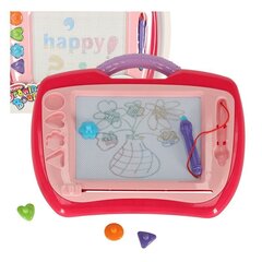 Магнитная доска-планшет для рисования с перьевой ручкой в розовых марках цена и информация | Развивающие игрушки | kaup24.ee