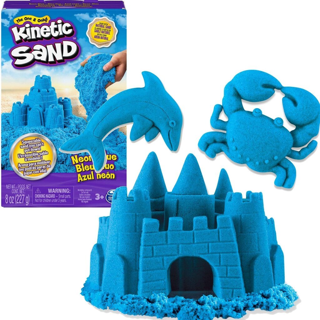 Kineetiline liiv Kinetic Sand 227 g, sinine цена и информация | Arendavad mänguasjad | kaup24.ee