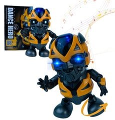 Робот танцующий игровой светящийся Герой с колесами на руках танцует XXL BUMBLEBEE цена и информация | Drewniana Wieża Piramida Kura Nakładanie Kolorowych Kwadratów LD-15 15276 | kaup24.ee