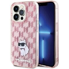 Karl Lagerfeld KLHCP15XHNCMKLP iPhone 15 Pro Max 6.7" розовый жесткий чехол Monogram Choupette цена и информация | Чехлы для телефонов | kaup24.ee