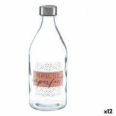 бутылка Imperfect Прозрачный Cтекло Сталь 1,1 L (12 штук) цена и информация | Стаканы, фужеры, кувшины | kaup24.ee