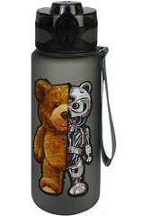 Jooginõud ROBO BEAR, CoolForSchool, 500ml, lukustuva kaanega, must sp. tritan plastik hind ja info | Joogipudelid | kaup24.ee