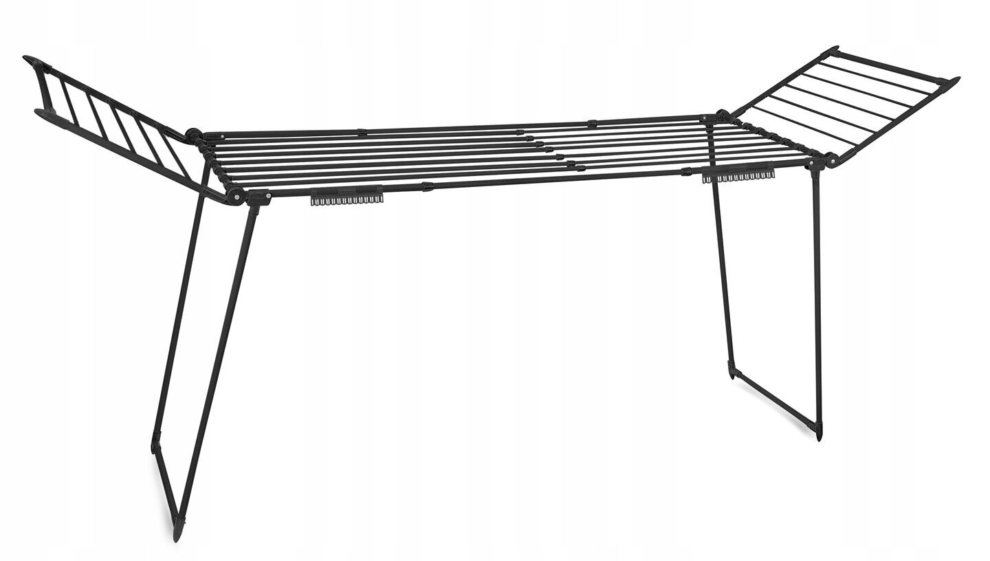 TELESKOOPNE RIIDEKUIVATI, TELSKOOPILINE, MUST, SEISEV, PIKENDAV, 27 m, XXXL hind ja info | Pesukuivatusrestid ja aksessuaarid | kaup24.ee