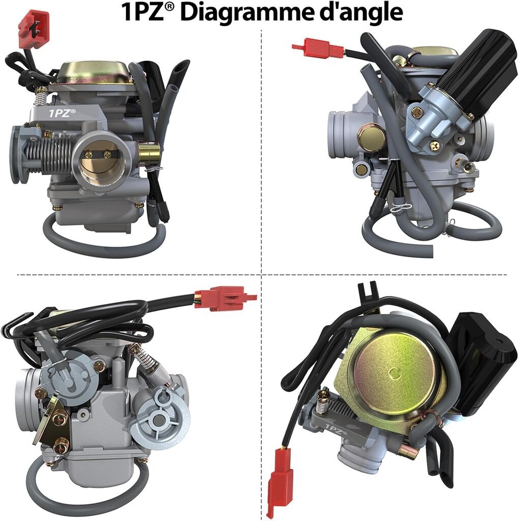 1PZ F6C-P24 PD24J karburaator PD24J Carb asendus 4-taktilise GY6 125cc 150cc ATV elektriline starter mootorratta Scooter 152QMJ 157QMI jaoks цена и информация | Aiatööriistade lisatarvikud | kaup24.ee