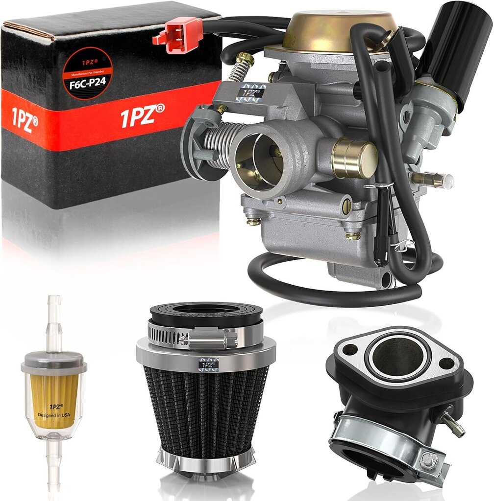 1PZ F6C-P24 PD24J karburaator PD24J Carb asendus 4-taktilise GY6 125cc 150cc ATV elektriline starter mootorratta Scooter 152QMJ 157QMI jaoks цена и информация | Aiatööriistade lisatarvikud | kaup24.ee