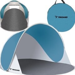 Пляжная палатка Trizand 145x100x70см - бирюзовый - серый цена и информация | Зонты, маркизы, стойки | kaup24.ee