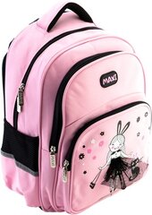 Рюкзак школьный MAXI, 2 отделения, 375х275х165мм, розовый цена и информация | Школьные рюкзаки, спортивные сумки | kaup24.ee