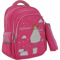 Рюкзак школьный, CoolForSchool, 385х290х135мм, розовый цена и информация | Школьные рюкзаки, спортивные сумки | kaup24.ee