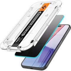 Karastatud klaas iPhone 15 Pro Maxile, Spigen Glas.tR Privaatsus, erastamine hind ja info | Ekraani kaitsekiled | kaup24.ee