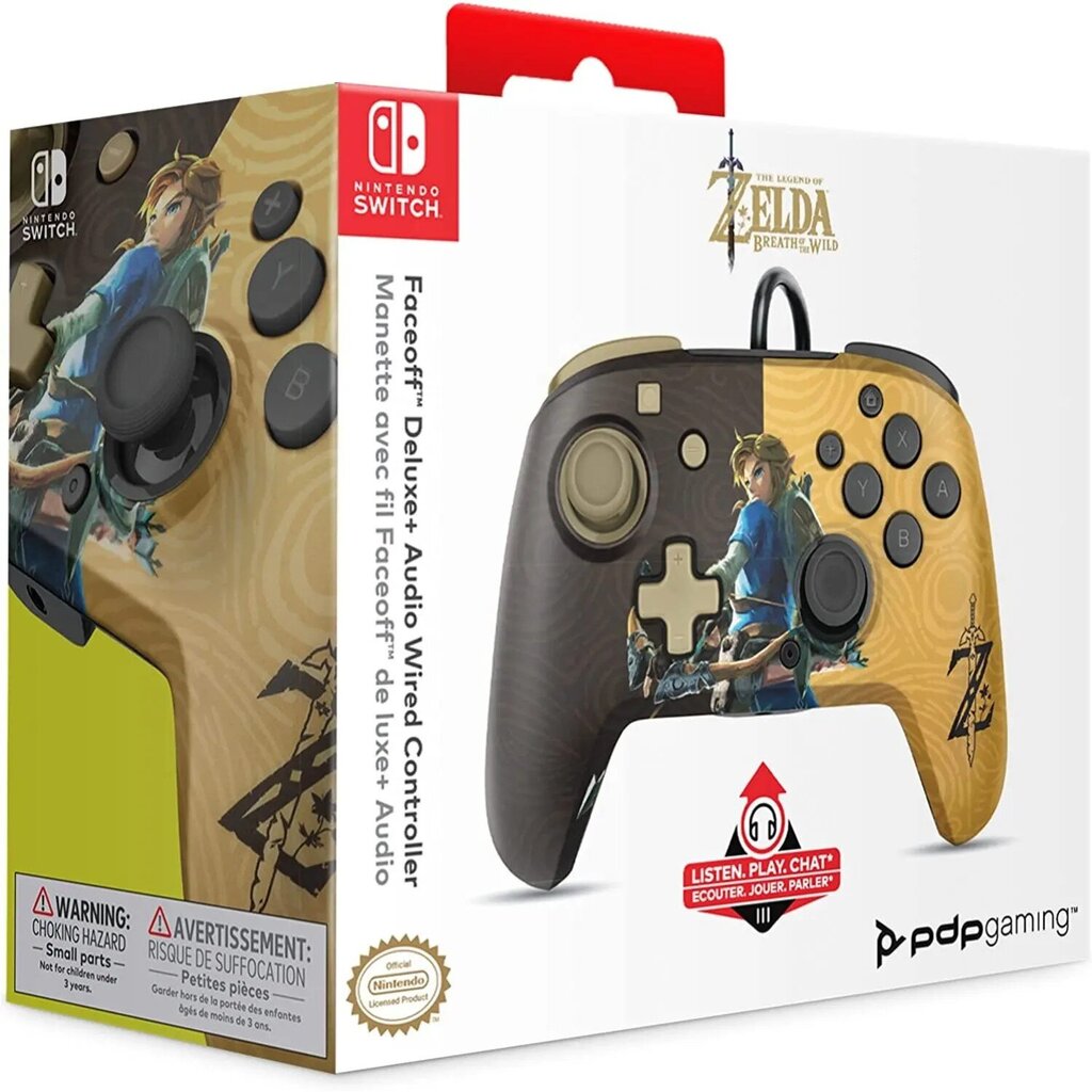 PDP Delux+ Audio Zelda juhtmega mängupult Nintendo Switch hind ja info | Mängupuldid | kaup24.ee