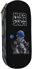 Пенал NEED MORE SPACE, CoolForSchool, 215x55x90мм, черный цена и информация | Пеналы | kaup24.ee