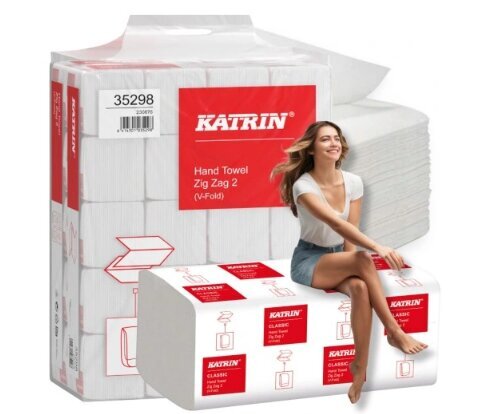 ZZ Katrin Paberrätik 2 Kihti Valge Handypack Ökonoomne 4000 tk цена и информация | WC-paber, majapidamispaber | kaup24.ee