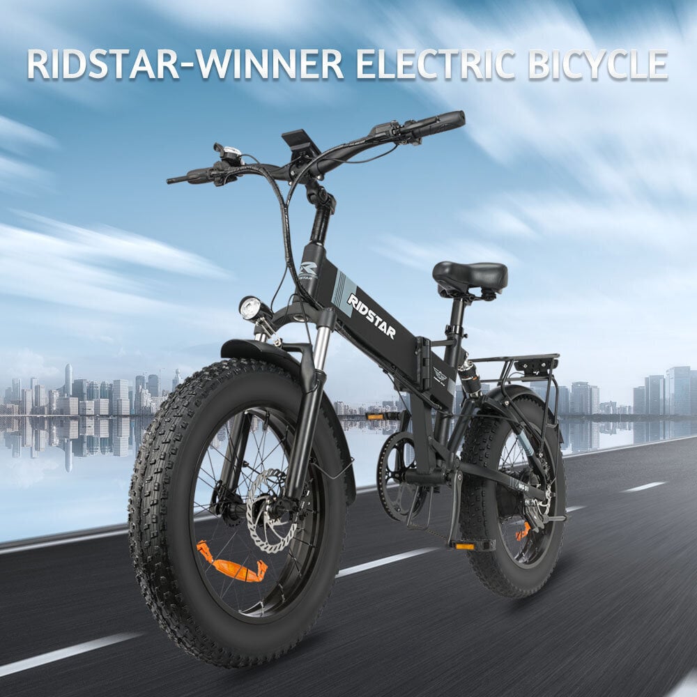 Kokkupandav elektriratas Ridstar H20 20", must цена и информация | Elektrirattad | kaup24.ee