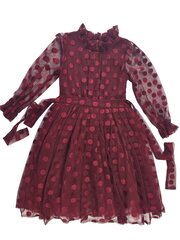 Платье для девочки LiberiTog MM0324009, красное цена и информация | Платья для девочек | kaup24.ee