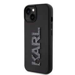 Karl Lagerfeld KLHCP15M3DMBKCK iPhone 15 Plus | 14 Plus 6.7" czarny|black hardcase 3D Rubber Glitter Logo цена и информация | Чехлы для телефонов | kaup24.ee