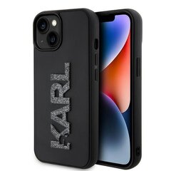 Karl Lagerfeld KLHCP15M3DMBKCK iPhone 15 Plus | 14 Plus 6.7" czarny|black hardcase 3D Rubber Glitter Logo цена и информация | Чехлы для телефонов | kaup24.ee