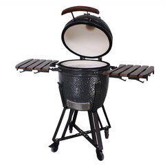 Гриль Kamado Euroliux E-21 BBQ, 130x73x122 см, черный цвет цена и информация | Грили | kaup24.ee