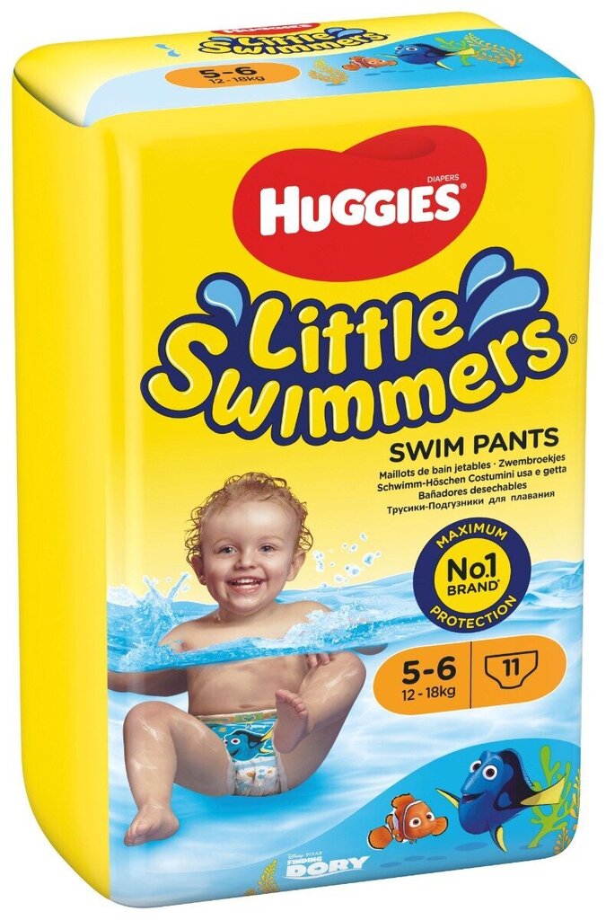 Mähkmed HUGGIES Little Swimmers Medium, 5-6 suurus, 11tk. цена и информация | Mähkmed | kaup24.ee