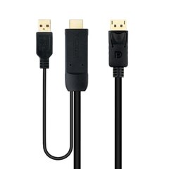 DisplayPort-HDMI Kaabel NANOCABLE 10.15.4352 Must 1,8 m 4K Ultra HD hind ja info | Kaablid ja juhtmed | kaup24.ee