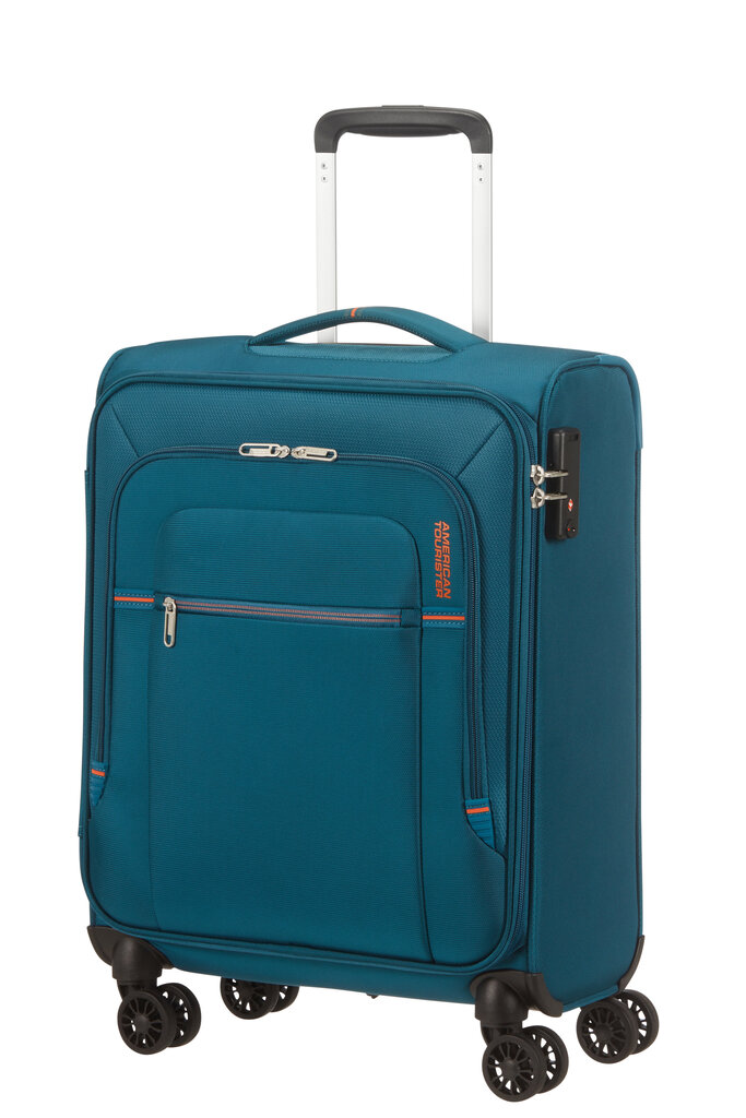 Kohver American Tourister Crosstrack spinner 55 Navy/Orange 133189-6032 цена и информация | Kohvrid, reisikotid | kaup24.ee