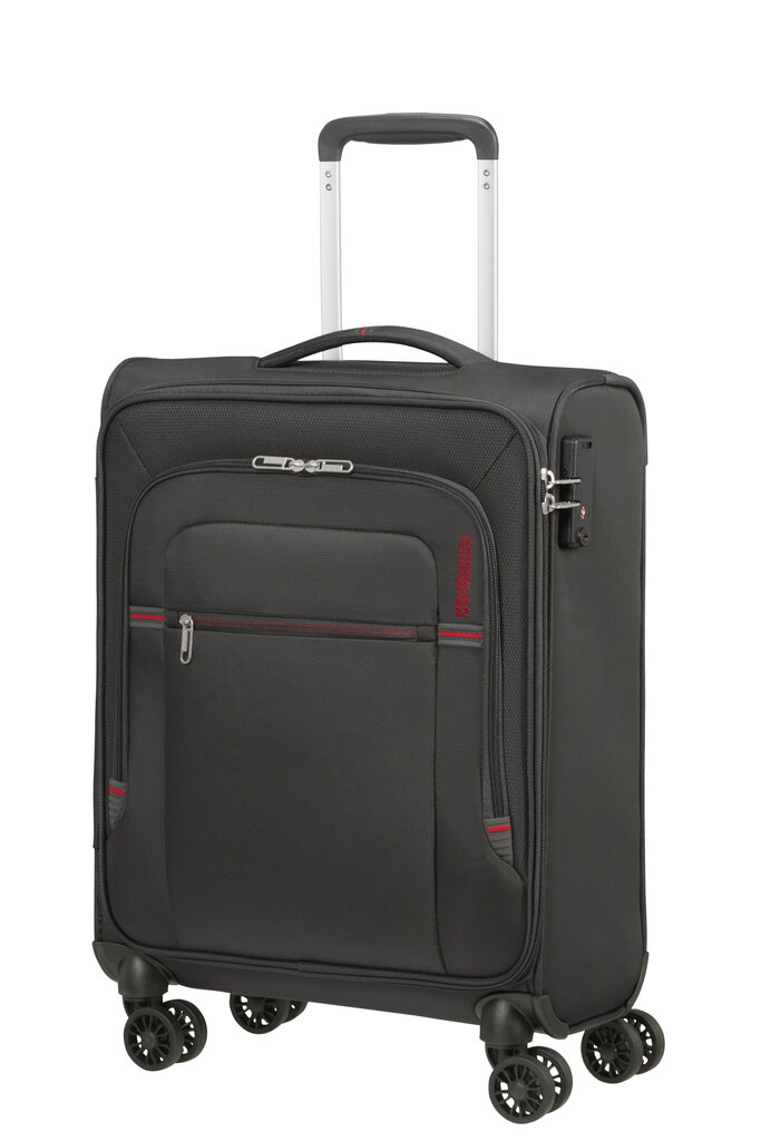 American Tourister Crosstrack spinner 55 Grey/Red 133189-2645 hind ja info | Kohvrid, reisikotid | kaup24.ee