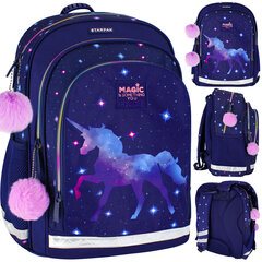 Kooli seljakott Starpak Magic Unicorn, sinine/lilla hind ja info | Koolikotid, sussikotid | kaup24.ee