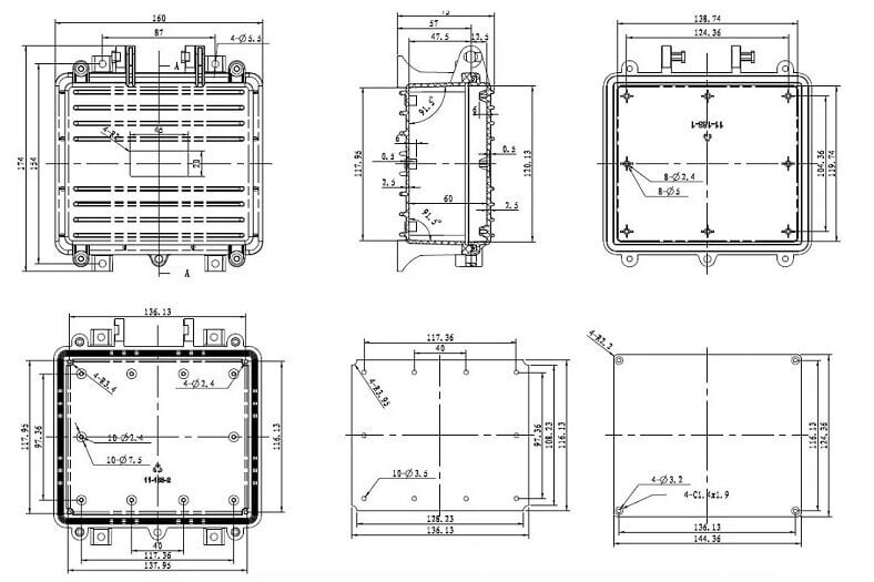 Paigalduskarp 160x174x75mm hind ja info | Mobiiltelefonide lisatarvikud | kaup24.ee