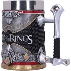 Lord of The Rings Aragorn Tankard, Silver, 15.5cm цена и информация | Атрибутика для игроков | kaup24.ee